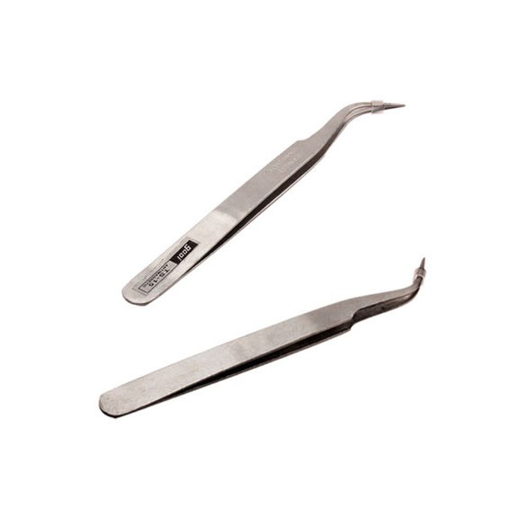 MOJITO Stainless Steel Curved Antimagnetic PCB RMA Tweezer ODN5