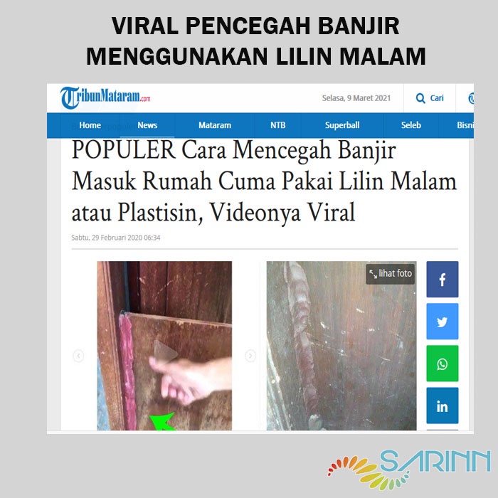 Plastisin Banjir Lilin Malam Grade Bangunan Anti Banjir Pencegah Banjir Pengisi Lubang Dinding Pintu Kedap Tahan Air Bisa Dipakai Berulang Lebih kuat dari lilin mainan