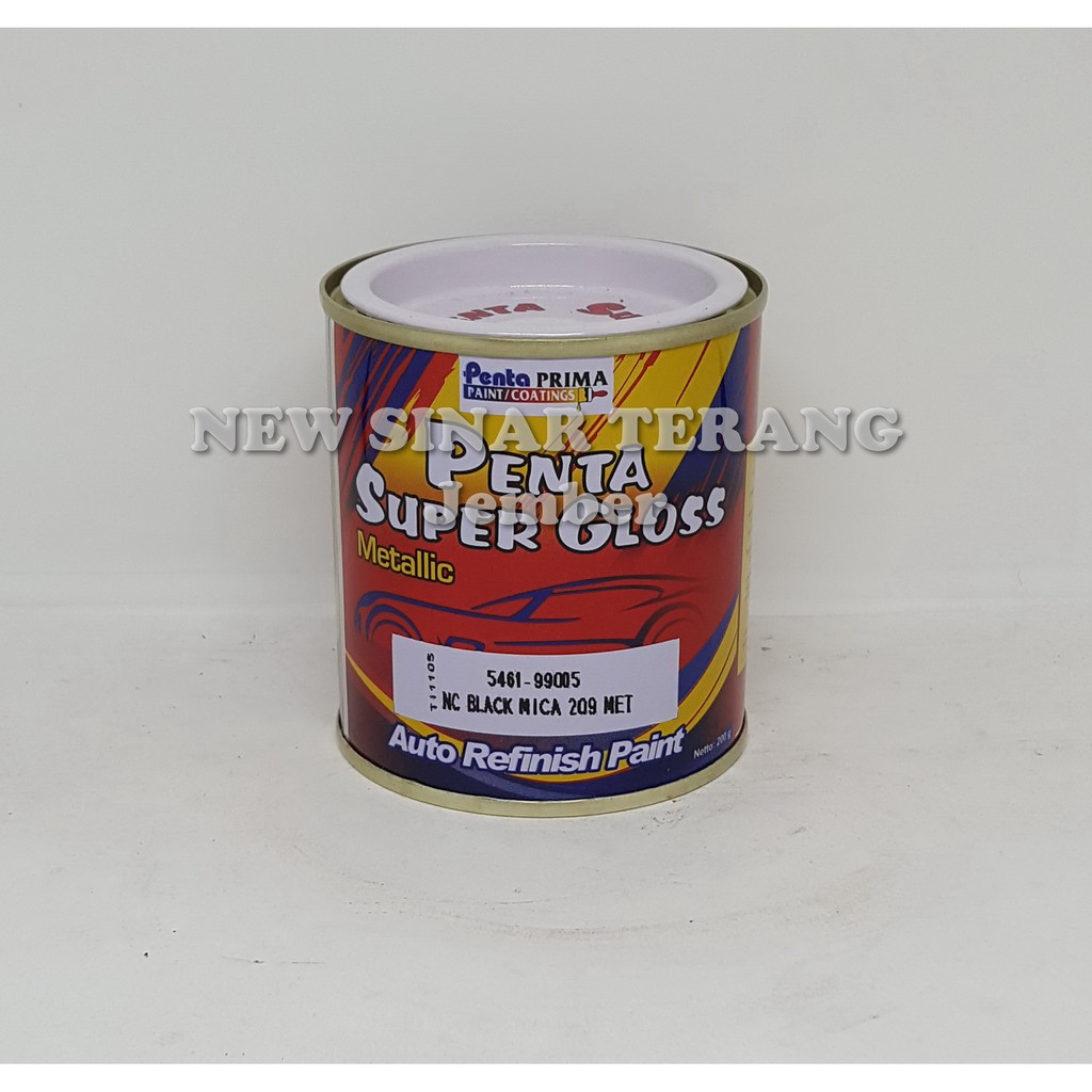 

Cat Penta Super Gloss NC Black Mica 209 Metallic 200cc (utk Wilayah Sumsel, Lampung, Jawa & Bali)