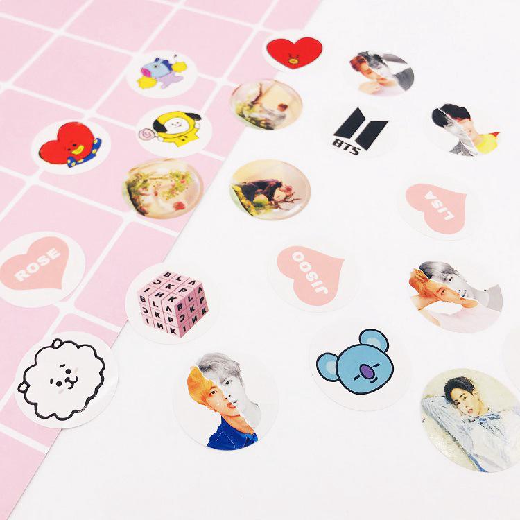  Stiker  BTS BT21  kartun pita kertas Foto  GOT7 stiker  