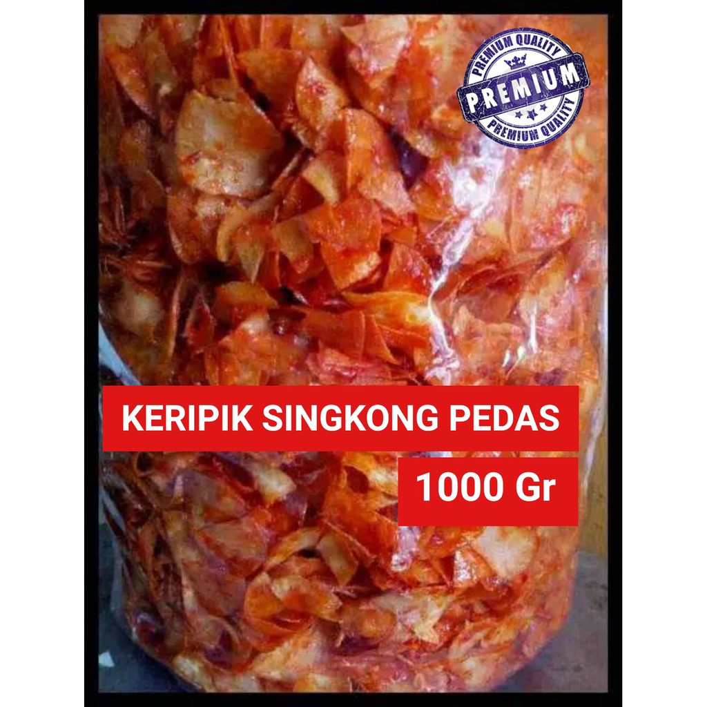 

Keripik Singkong Pedas Balado 1 KG / Keripik Balado / Keripik Sanjay / Kripik Singkong