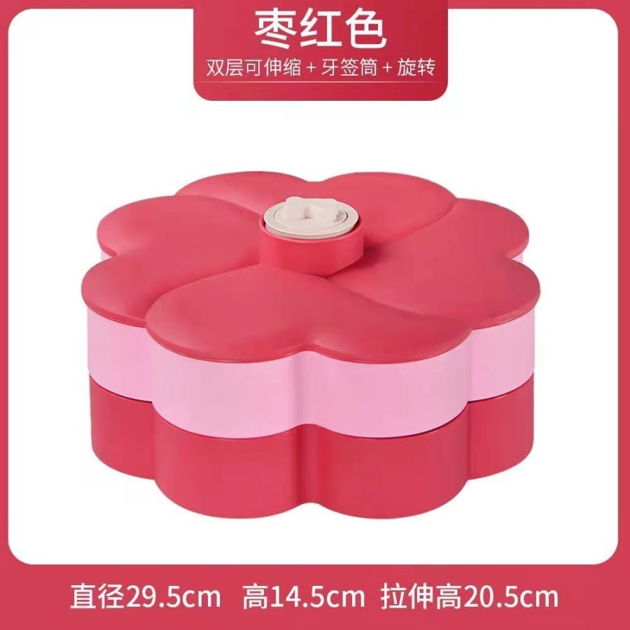 (2KG) SHENAR TOPLES CANDY BOX / TOPLES LEBARAN / TOPLES KUE SUSUN MAKANAN LEBARAN / TOPLES CANDY BOX DOUBLE DECK