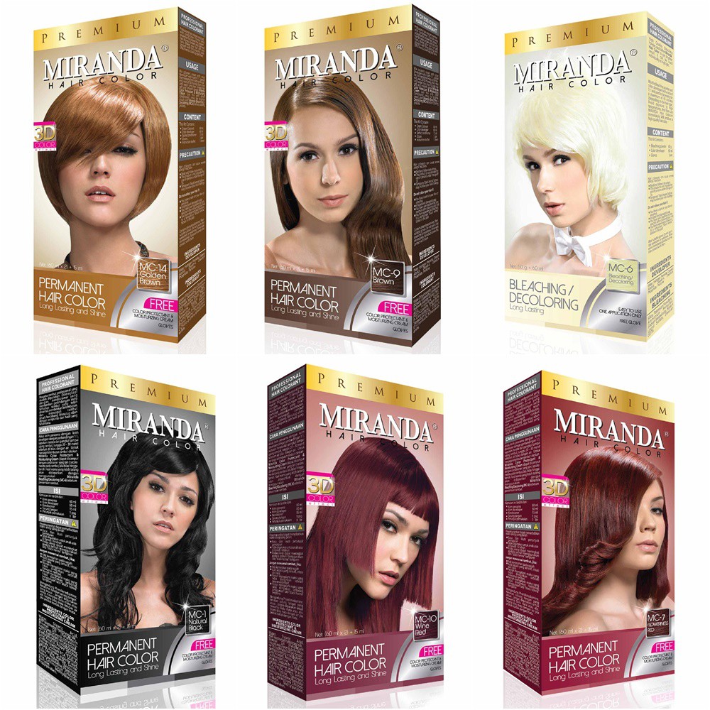 MIRANDA HAIR COLOR CAT  RAMBUT  MIRANDA SEMIR RAMBUT  