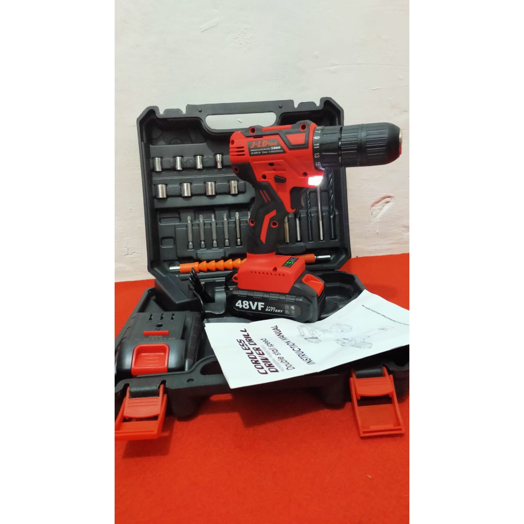 [NON IMPACT] Bor Brushless Cordless Drill 48 Volt 13 mm