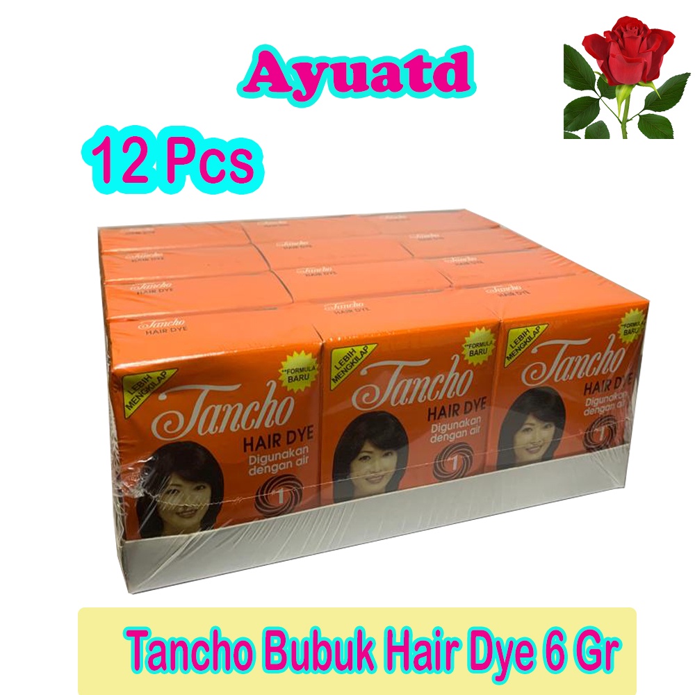 Tancho Hair Dye Semir Rambut 6 g (banded 12pcs)