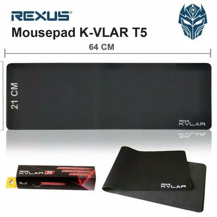 Mousepad Rexus Kvlar T5 ukuran 640x210MM / Mousepad Gaming Rexus T5