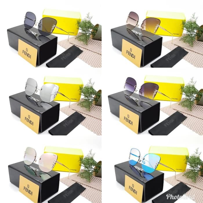 kacamata sunglass fnd wanita zikzak 9050 size 45-17-151