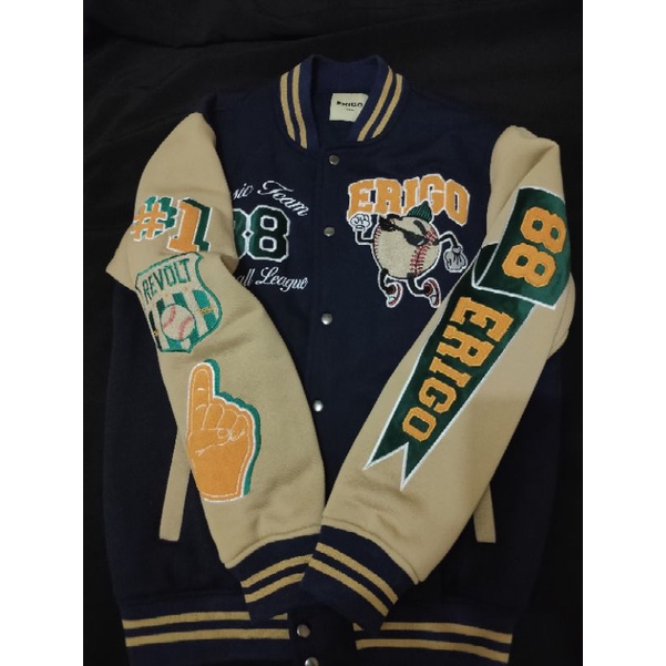 varsity jacket erigo west 88 navy