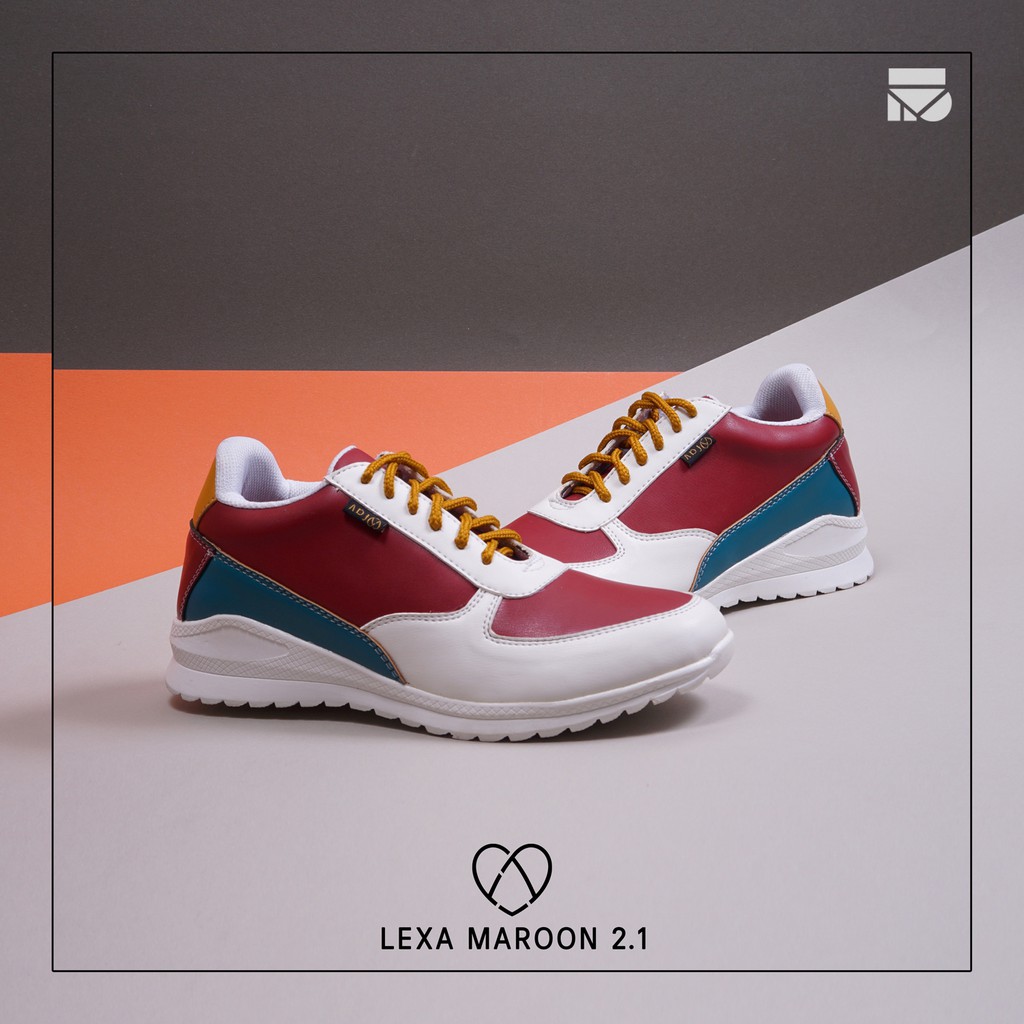 LEXA MAROON |FORIND x Favshoes| Sepatu Sneakers Original Simple Wanita/Cewek/Women Snikers Footwear