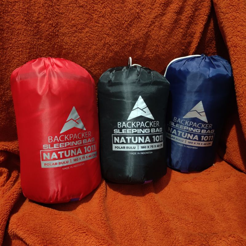 SB PAR BULU BACKPACKER Series natuna 1011 / Sleeping bag polar bulu BACKPACKER NATUNA 1011 / selimut camping kepompong