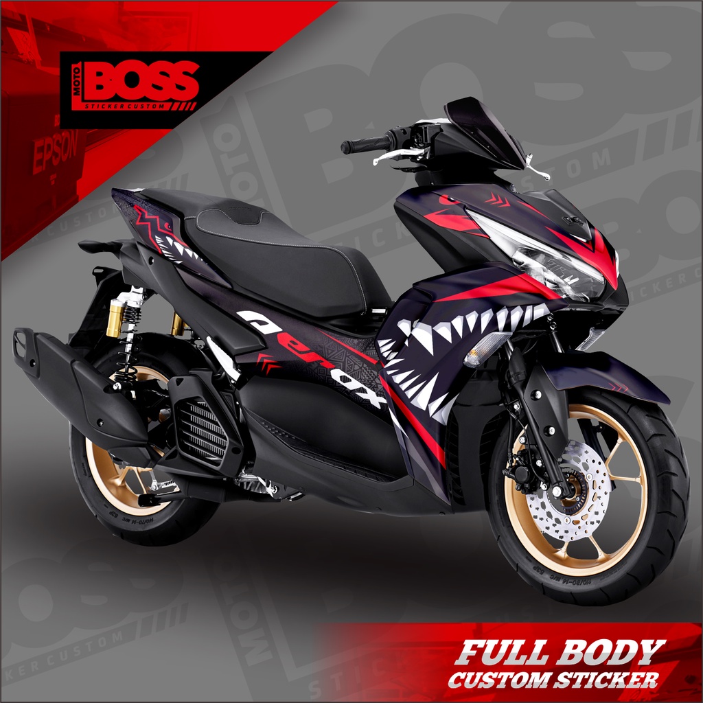 Decal Sticker Yamaha Aerox 155 Connected 2021 2022 Full Body Sticker Decal Aerox 155 Connected Dekal