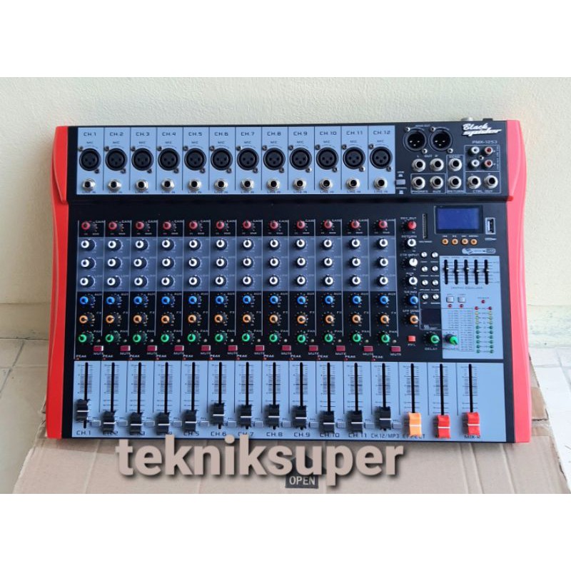 Mixer blackspider Pmx 1253 original 12 channel PMX 1253