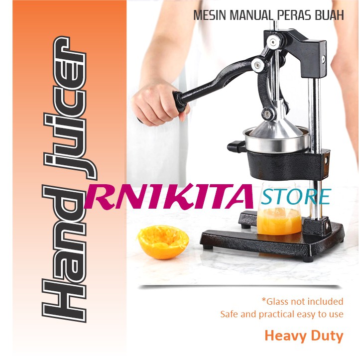 MANUAL EXTRACTOR HAND JUICER - Mesin Manual Pemeras Jeruk - Body Besi Besar