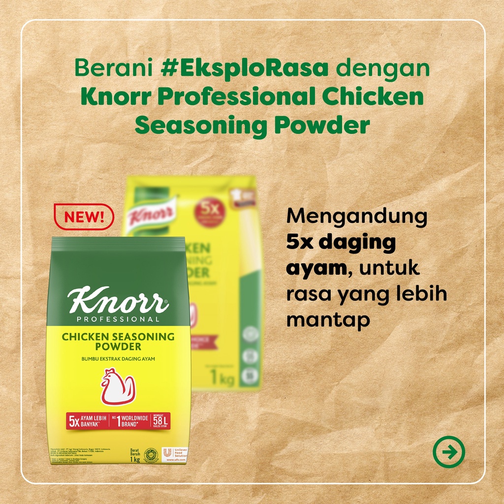 Knorr Knoor Chicken Seasoning Powder Refill 1 kg 1kg / 1000 gr gram G