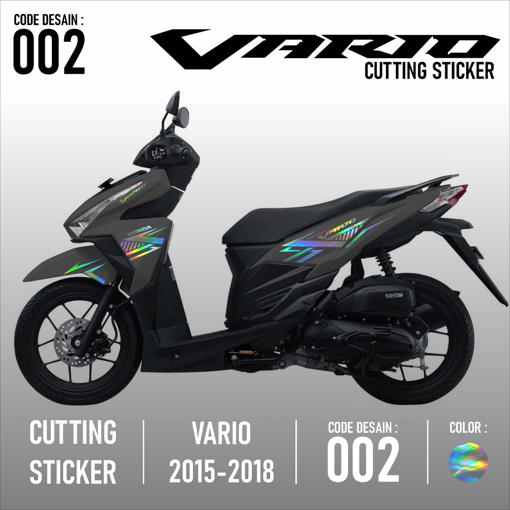 Cutting Sticker Vario  - Aksesoris Motor Cuting Honda Vario 125 & 150 Skotlet Stiker Striping Lis Va