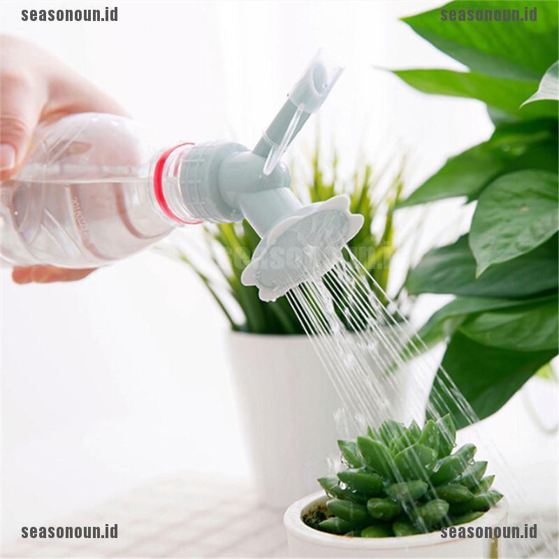 【sea】2 In 1 Plastic Sprinkler Nozzle For Waterers Bottle Watering Cans Shower Head