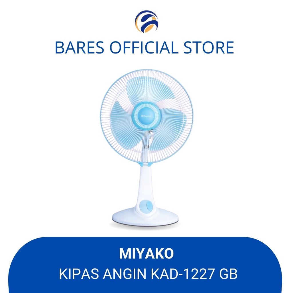 Kipas Angin Miyako 12 inch KAD 1227 GB 12" Kipas Angin Meja Kipas Duduk KAD 1227B 1227GB