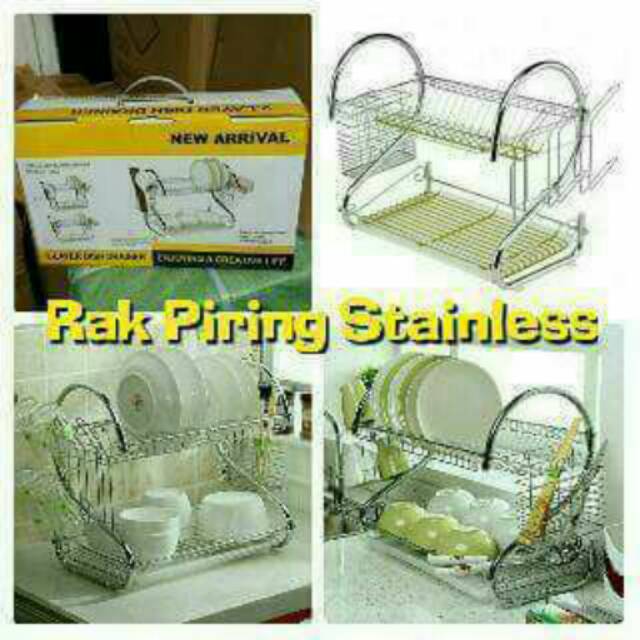  Rak  piring  stainless Shopee Indonesia