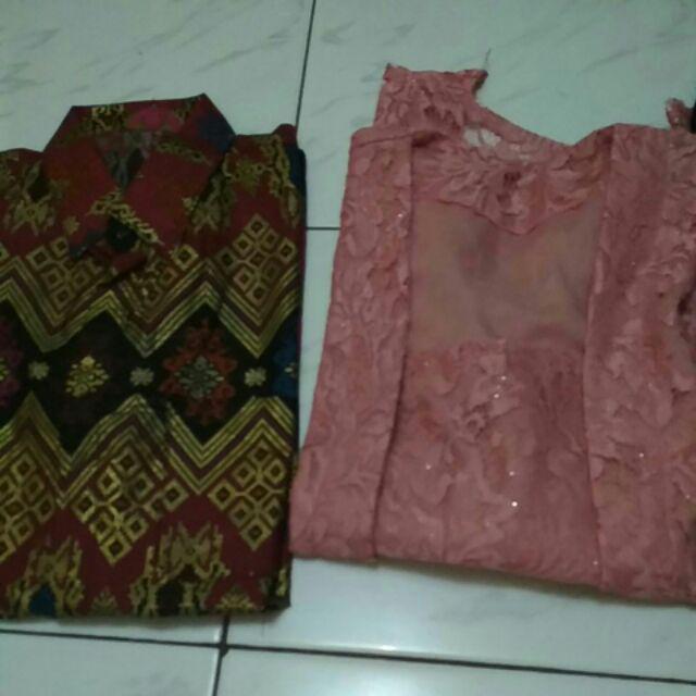 Couple Batik Gamis Pesta/couple Batik Modern