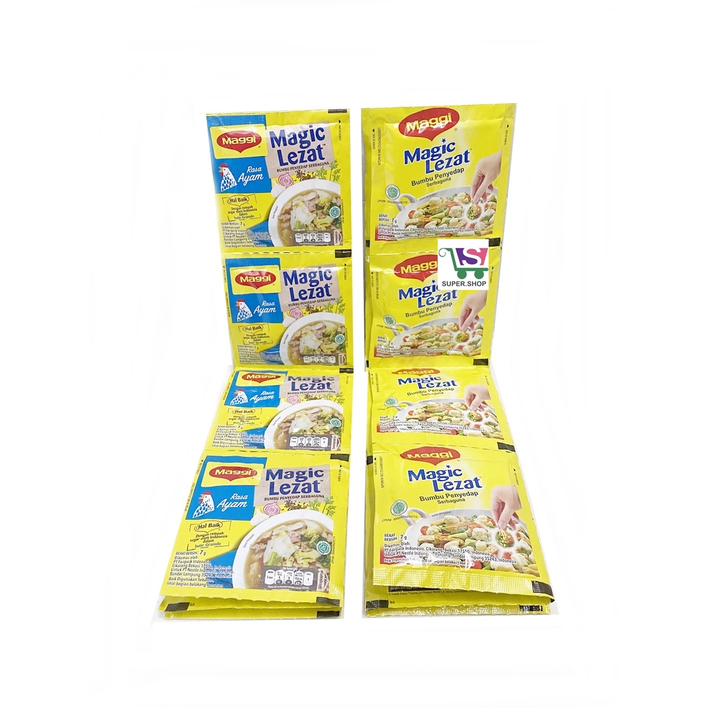 

Maggi Magic Lezat Bumbu Penyedap Rasa Ayam / Serbaguna (isi 12 sachet)