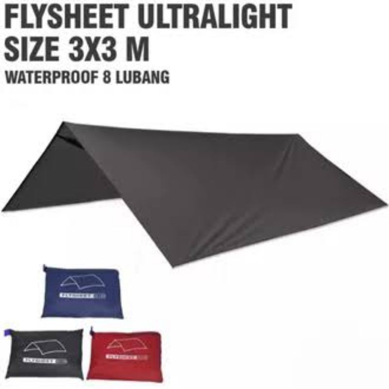 Flaysheet 3x3 -Flyset bivak - pelindung tenda waterproof Dan ultralight camping outdoor