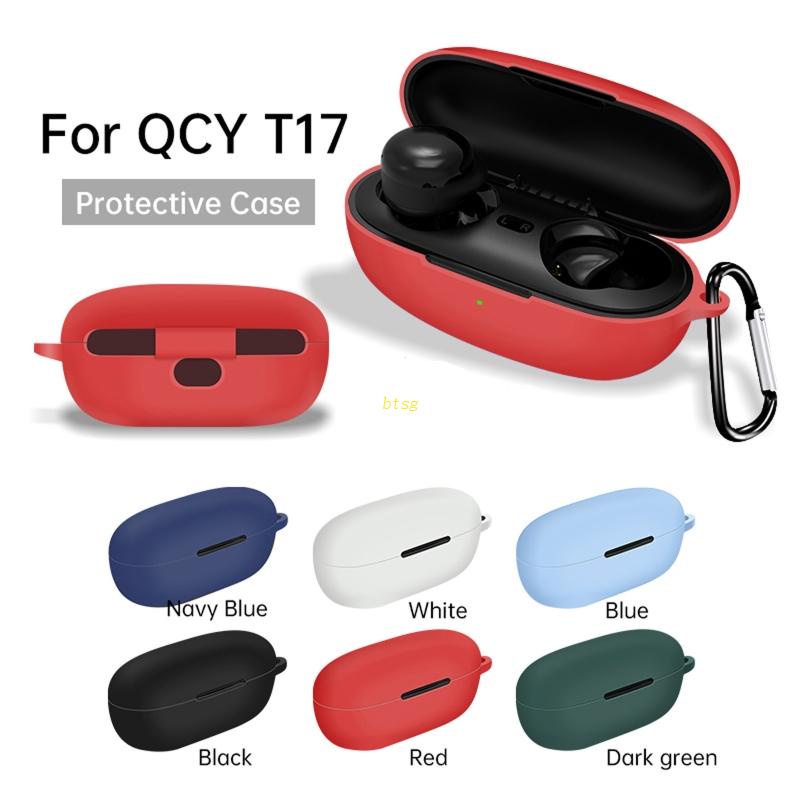 Btsg Cover Pelindung Earphone Wireless QCY T17 Anti Debu