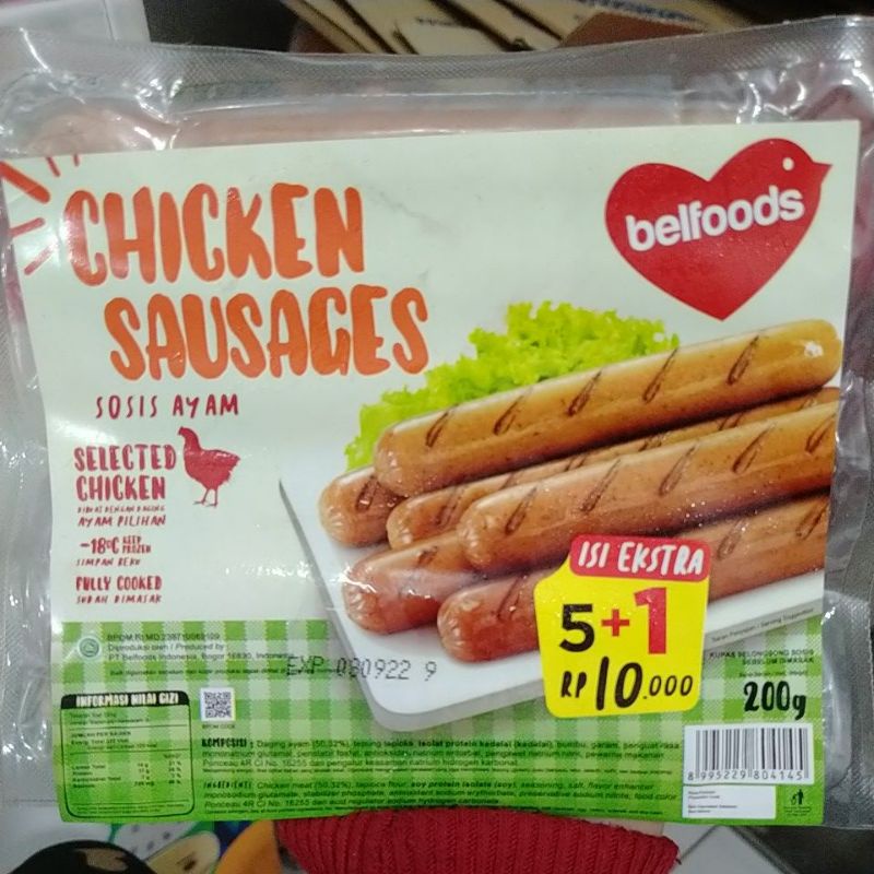 

BELFOOD SOSIS AYAM ISI 5+1