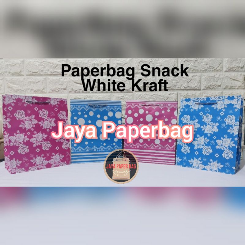 

Paperbag Snack White Kraft (20×10×25)