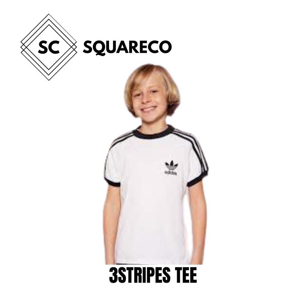 KAOS OLAHRAGA ANAK LAKI - LAKI ADIDAS ORIGINAL 3STRIPES TEE DV2901