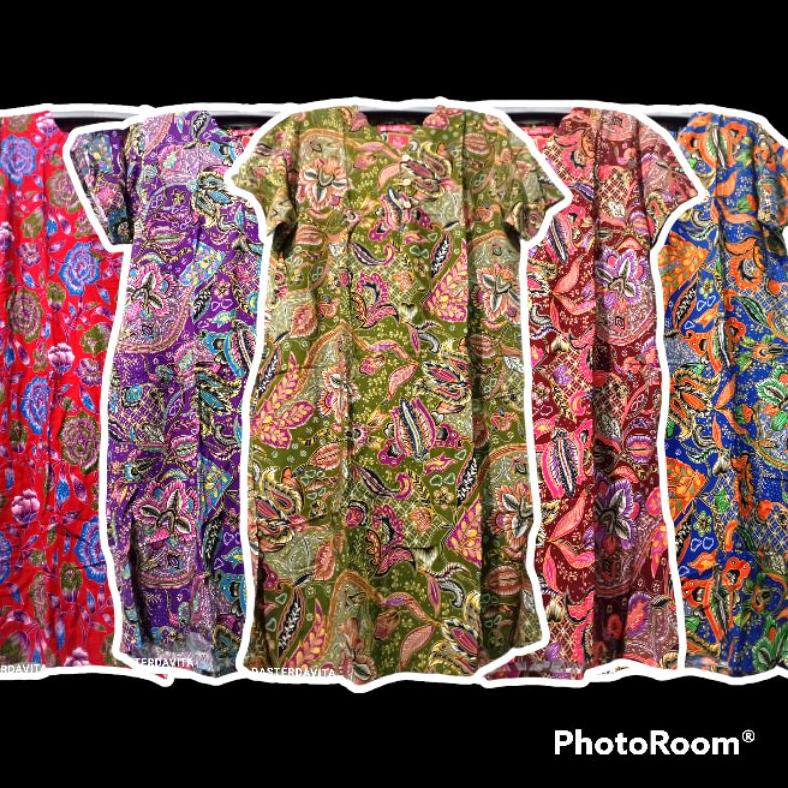 Daster Batik Kencana Ungu Asli Original Label Merah Motif Terbaru 2021 Kekinian Rayon Ld 110 || Cod 