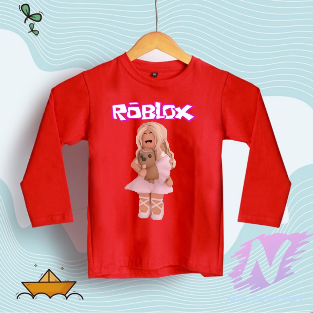 BAJU ROBLOX GIRL KAOS ANAK ROBLOX LENGAN PANJANG