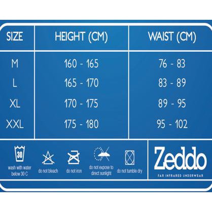 ZEDDO FAR INFRARED UNDERWEAR TERAPI KESEHATAN PRIA ISI 5 PCS