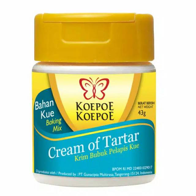 

Cream of Tartar Koepoe 43 gram krim tartar tar-tar tar tat COT bahan kue makassar