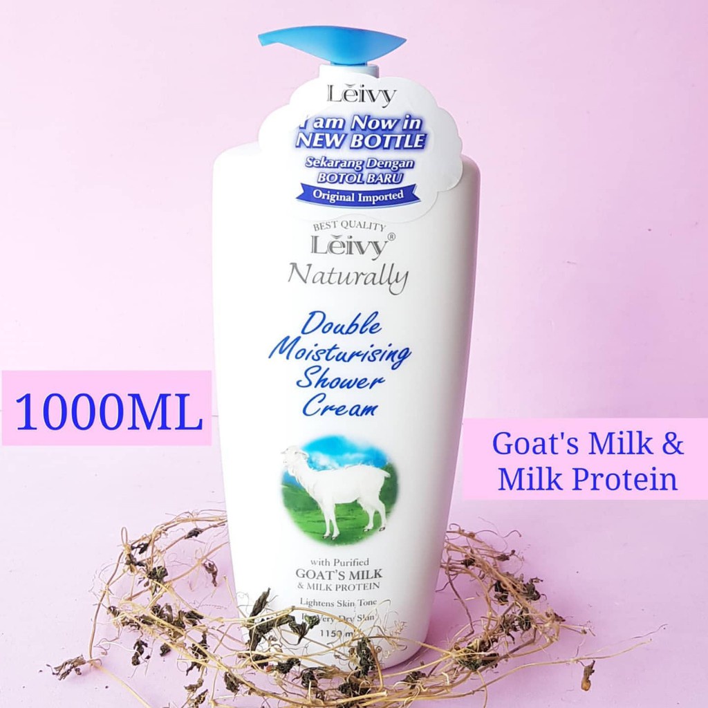 PROMO Jumbo sabun LEIVY Goats Milk susu/ royal jelly Sabun Mandi Susu Kambing Botol pump
