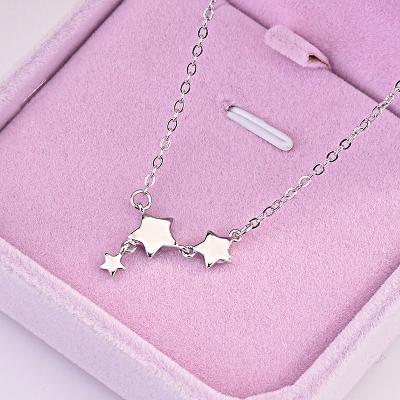 [Ready Stock]Fashion Simple Five-Pointed Star Pendant XINGX Short Necklace