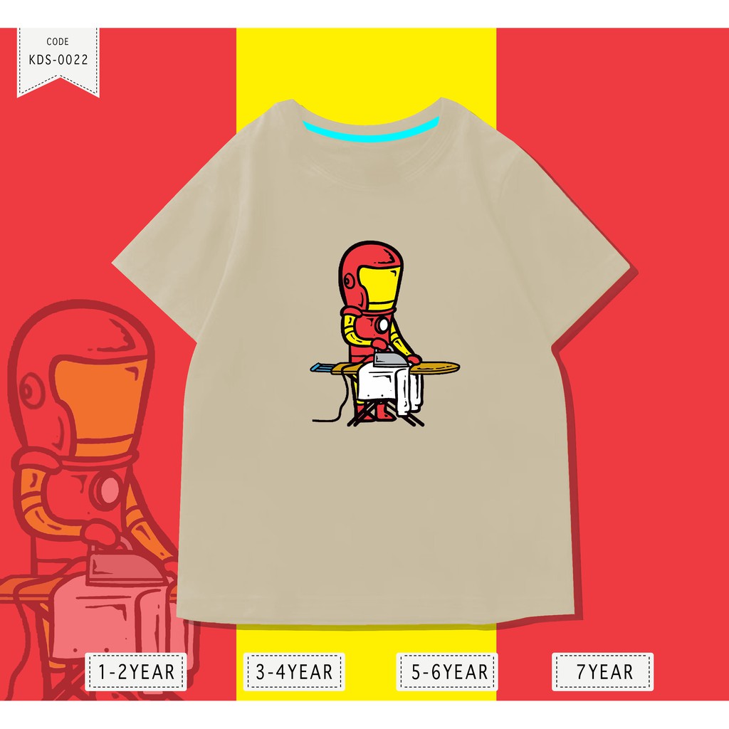 Baju Anak-anak / Kaos Distro DTF Anak Laki Laki Iron man/ Unisex / Motif / KIDS