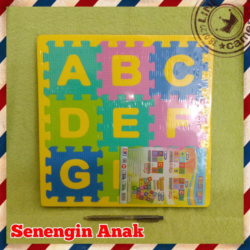 SenenginAnak - Edumats || Karpet Puzzle Huruf dan Angka