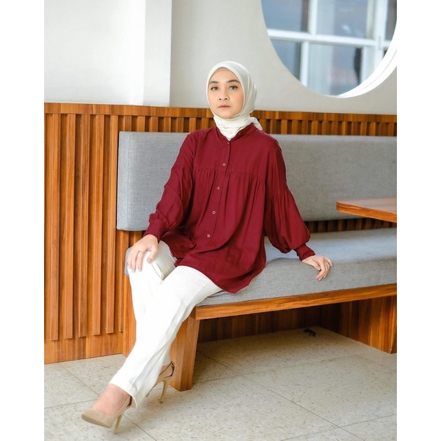 (DBY) BLOUSE RALEYA KEMEJA ATASAN WANITA SHIRT