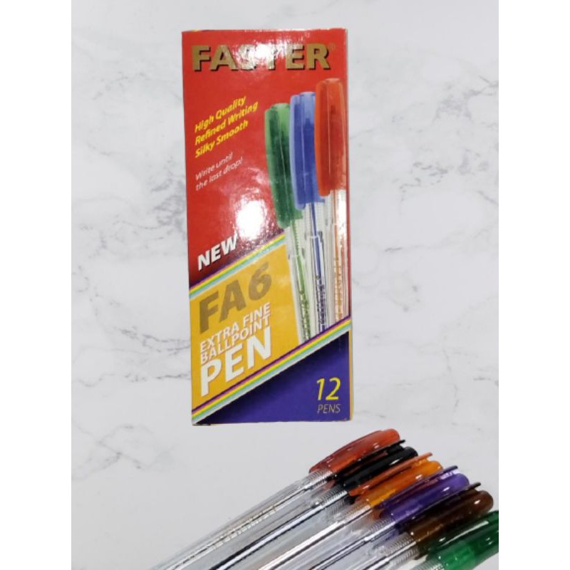 

Pulpen Faster FA6, 0.7mm 1 Box 12pcs Black
