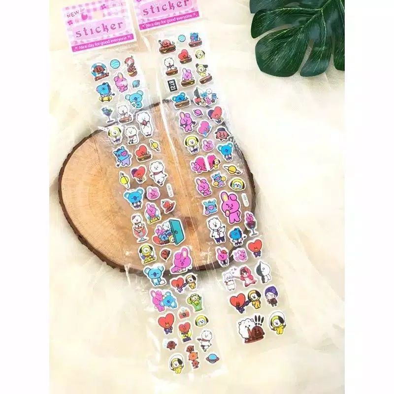 stiker bt21 II stiker timbul 3d bt21 II stiker timbul bt21