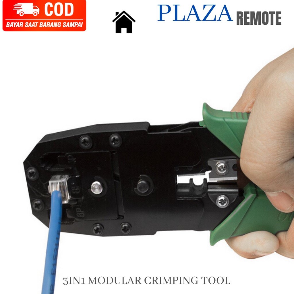 Tang crimping Tool 3 Hole Tang Lan RJ45 RJ11 RJ 45 Networking Standar Murah