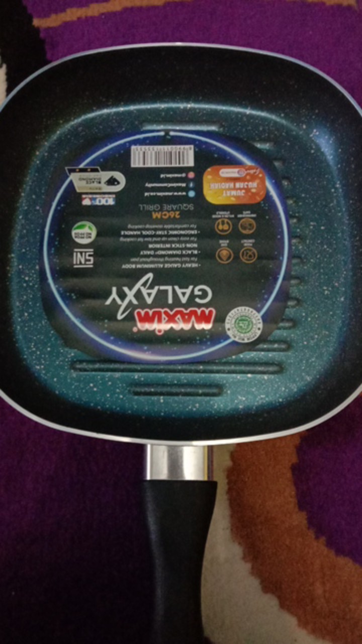 Maxim Fry Pan Galaxy Square Grill 26cm Gal26grill