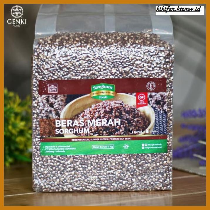 

ANEKA-BERAS- BERAS SORGHUM MERAH / RED SORGHUM RICE - 1 KG -BERAS-SEHAT.