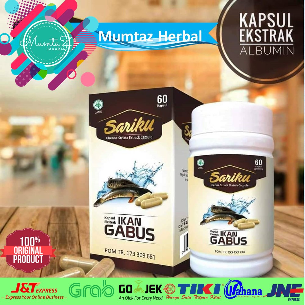 Sariku Ekstrak Ikan Gabus Kutuk Kapsul Albumin Protein Tubuh