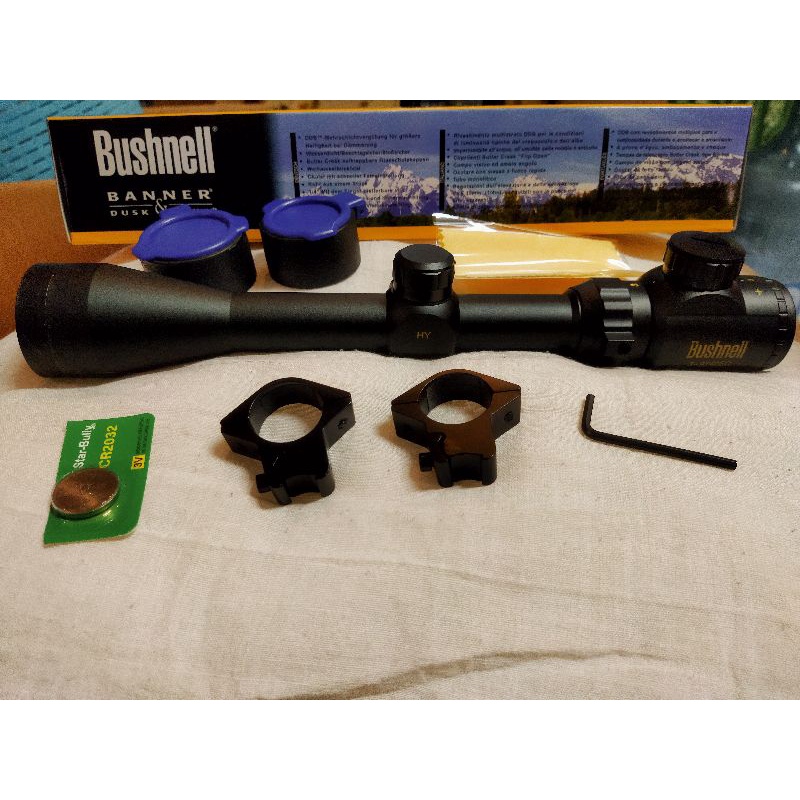 Teleskop Bushnell 3-9x40 RGB dengan sunhide riflescope