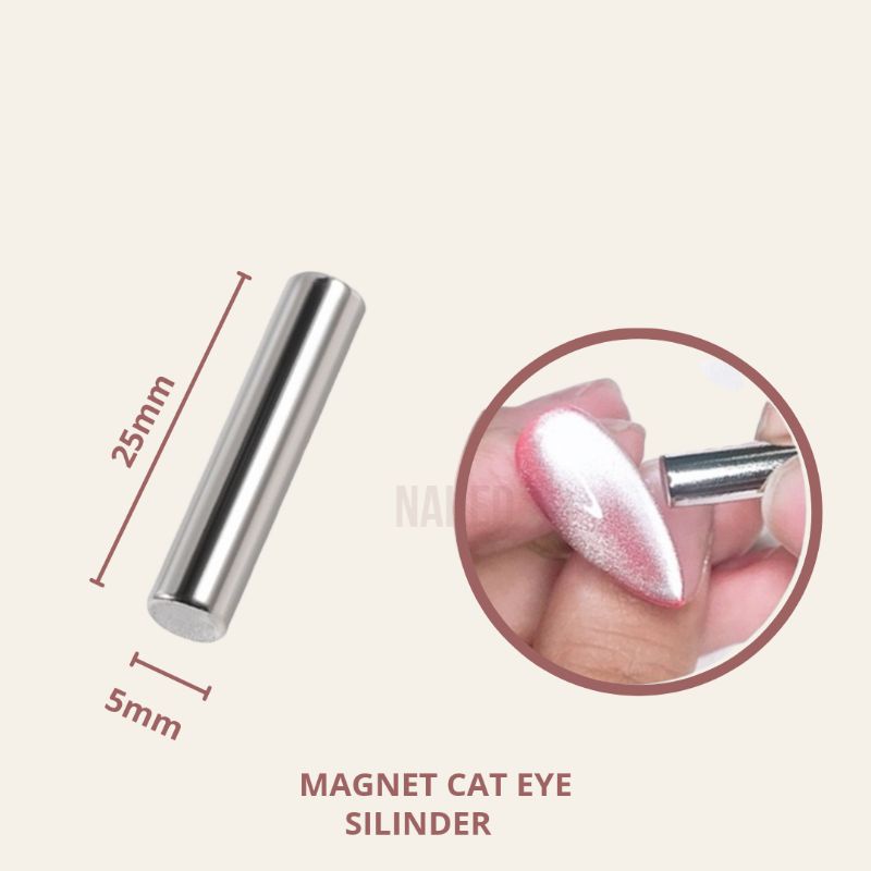 magnet cat eye silinder nail art gelpolish Magnet kuku