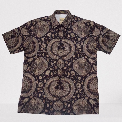 BATIK TRUSMI HAFIYAN KEMEJA BATIK FURING LENGAN PENDEK ORIGINAL BATIK PREMIUM MEGA MENDUNG BATIK WAN