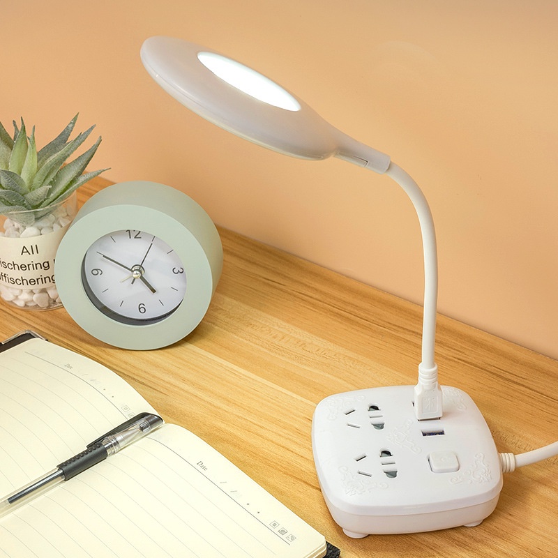 Mini Adjustable Flexible Gooseneck LED Desk Lamp / USB Powered   Movable Accompany Energy Saving  Eye-caring Table Lamps