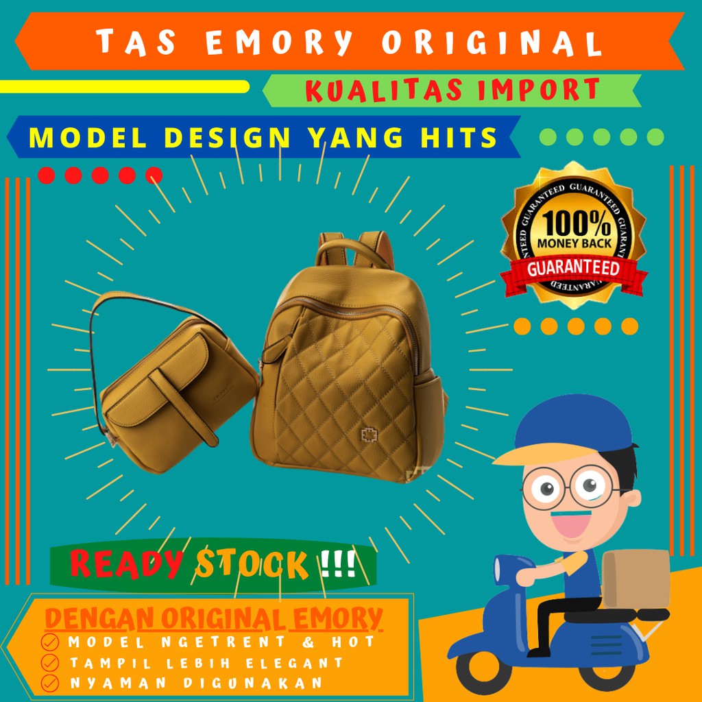 TAS RANSEL EMORY IMPORT ORIGINAL SARVIKA 3322 BACKACK EMORY BANDUNG MURAH