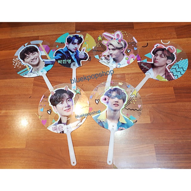 Kipas PVC Transparan Kpop GOT7 - Mark / JB / JR / Jackson / BamBam Import
